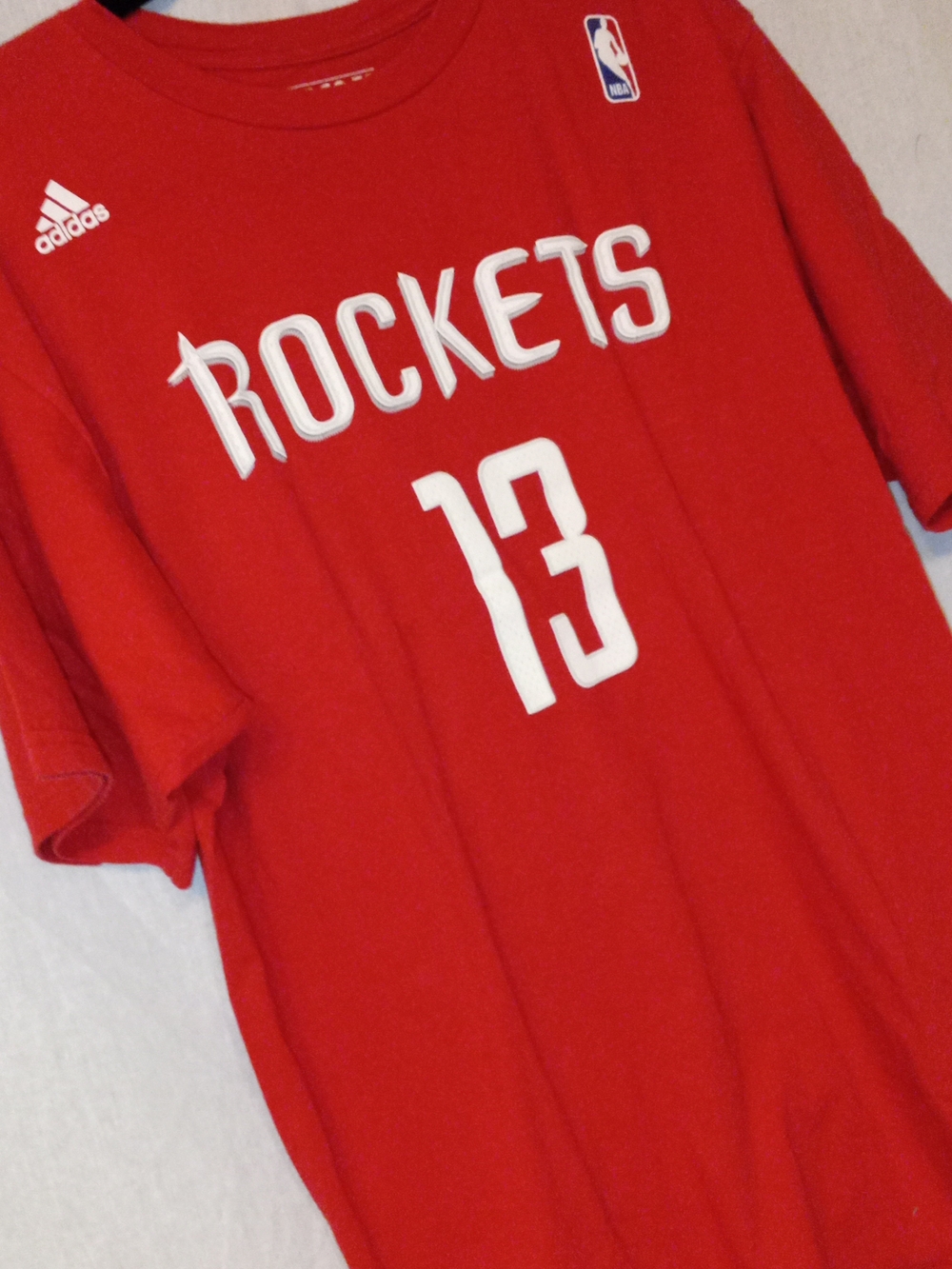 Adidas Houston Rockets #13 Red Tee